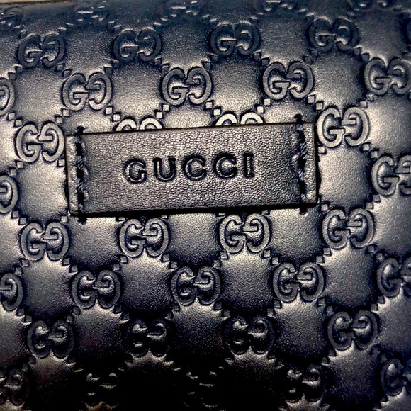 🆕💯% Auth Gucci Navy Blue Satchel Microguccissima Bag - Picture 11 of 15
